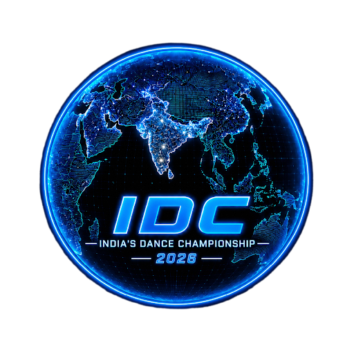 IDC 2026 — India’s Dance Championship globe emblem